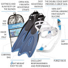 KOMPLET CRESSI PALAU KID BAG moder 32/35 CA129232