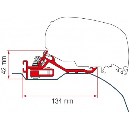 KIT ZA MONTAŽO FIAMMA DUCATO JUMPER BOXER H2-L4 98655Z093