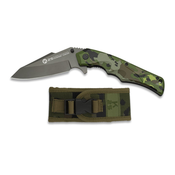 NOŽ TAKTIČNI K25 CAMO 9,4cm 18098