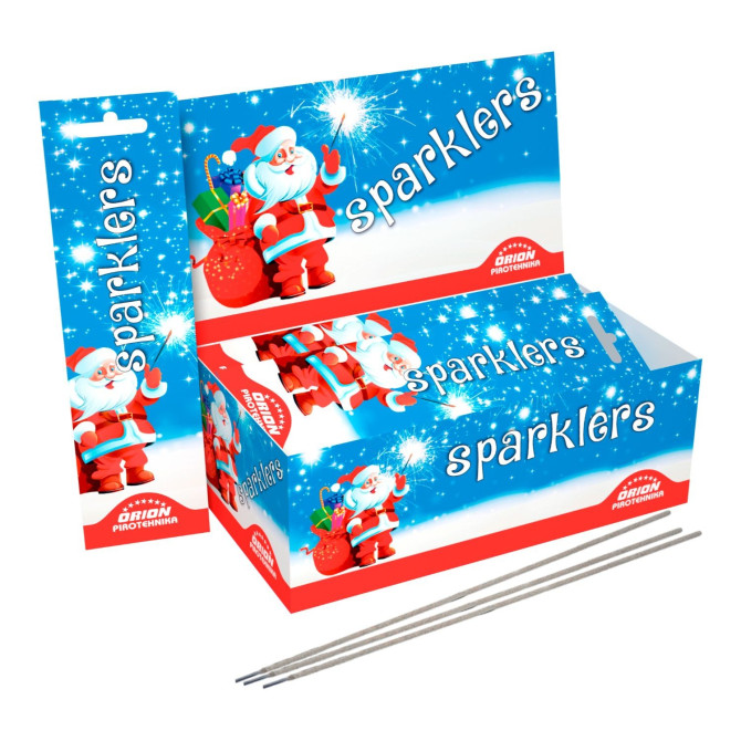 ART.ORION KRESNIČKE SPARKLERS SANTA CLAUS 17,5cm 10kos 00748