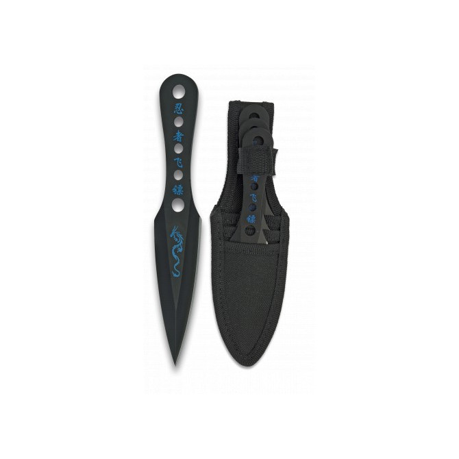 NOŽI ALBAINOX METALNI črni (3 kos) 32037