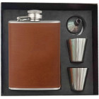 ČUTARA ALBAINOX usnjena s kozarčki+lij 2,35dl 40124