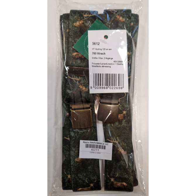 NARAMNICE HT hunting s sponko zelene z motivom