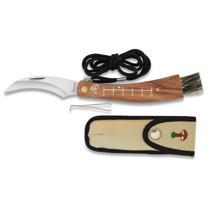 NOŽ ZA GOBE ALBAINOX curved z etuijem 7,5cm 18752