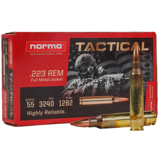 Naboj Norma 223 REM 55gr R&T
