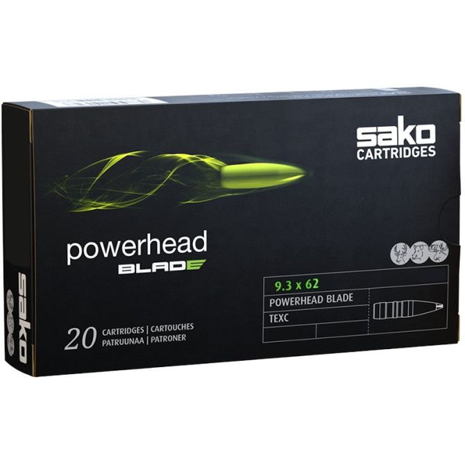 Naboj Sako 9,3x62 SP Powerhead Blade 14,9g/230gr