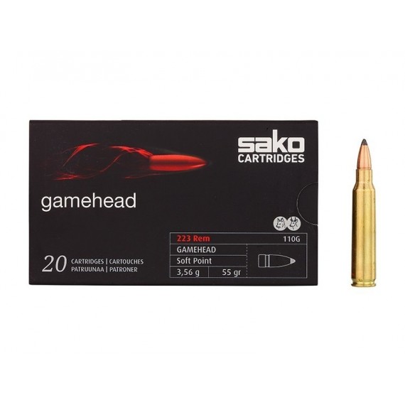 NABOJ SAKO 223 Rem SP Gamehead 110G 3,5/55 C611110GSA10