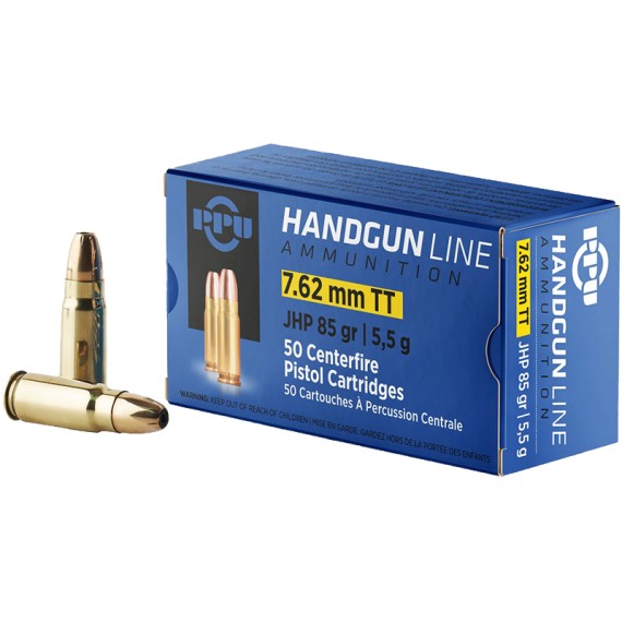 Naboj PPU 7,62x25 Tokarev 85gr JHP