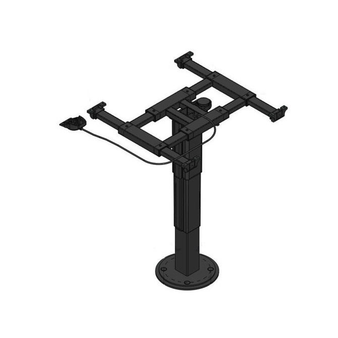 Noga za mizo - kovinska 355-735mm