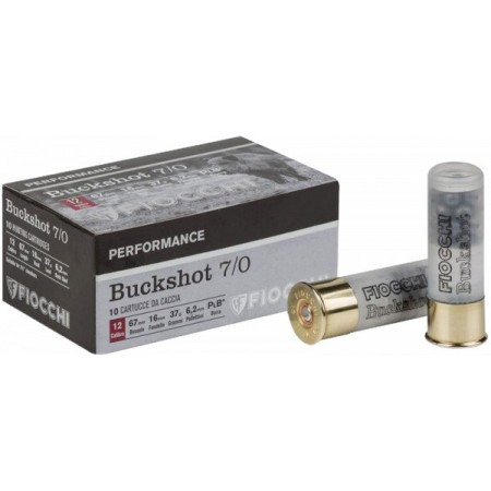 Naboj Fiocchi Buckshot k.12 št. 7/0-6,2mm