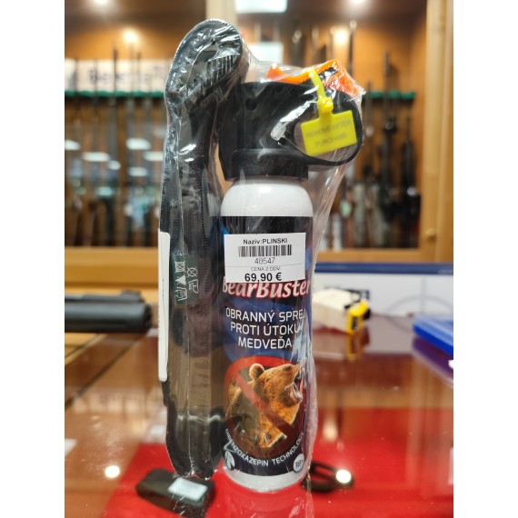 Plinski razpršilec BearBuster za zaščito pred napadom medveda z etuijem 150ml