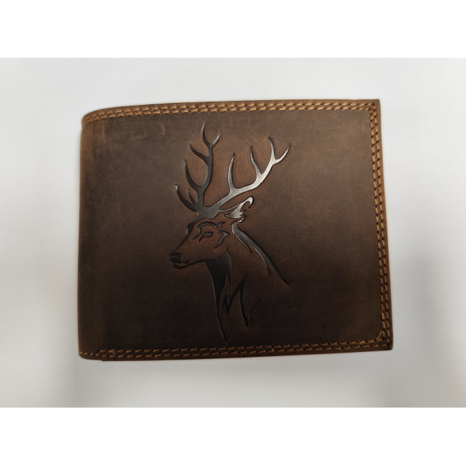 Denarnica moška jelen RJAVA
