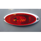 Stranska LED luč 12V bel okvir