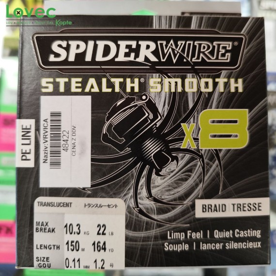 Vrvica Spiderwire 0,19mm 150mt 18,0kg prozorna