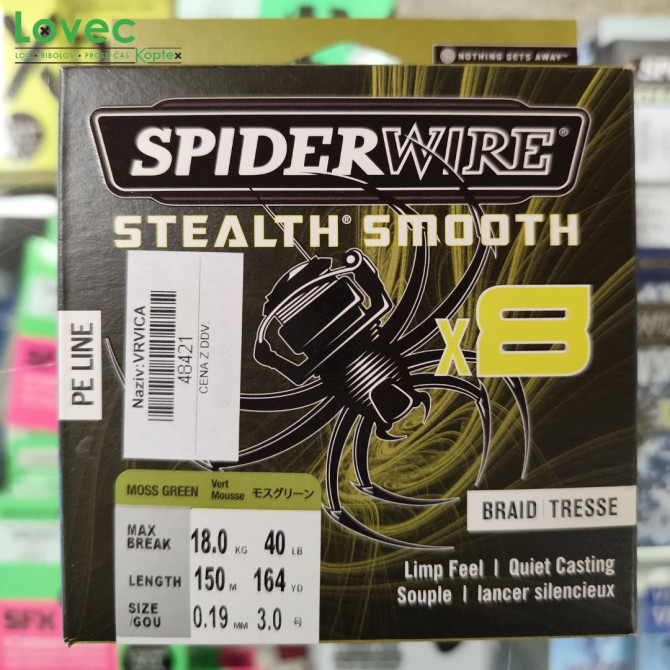 Vrvica Spiderwire 0,23mm 150mt 23,6kg zelena
