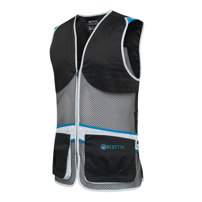 Telovnik Beretta full mesh vest Black/Blue Excell