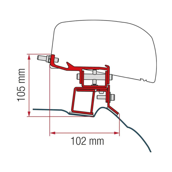 Kit za montažo Fiamma F40 Mercedes V Class od 2014