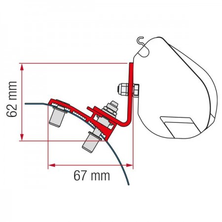 Kit za montažo tende Fiamma F35 PSA