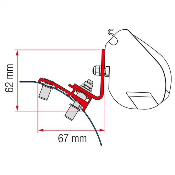Kit za montažo tende Fiamma F35 PSA