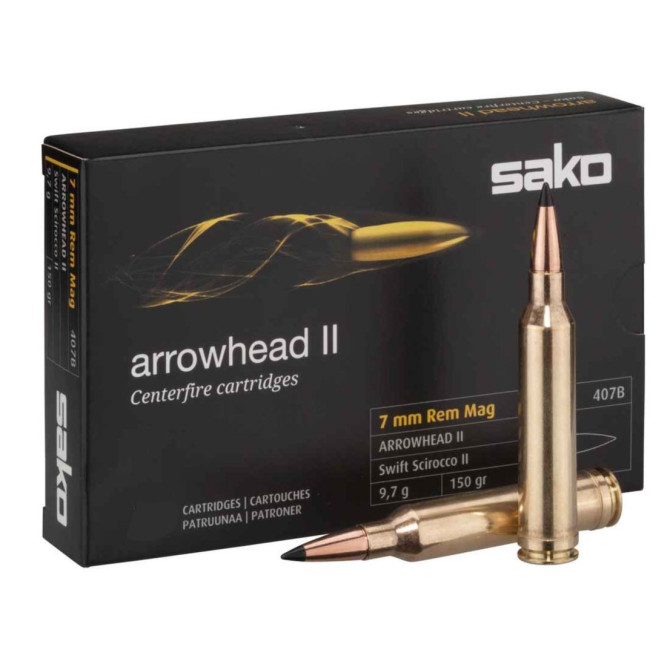 NABOJ SAKO 7mm Rem Mag SP 407B Arrowhead II 9,7/150 C627407BSB10