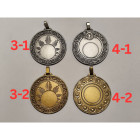 Medelja srednja FI Ø60mm ZLATA-SREBRNA