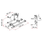 Prtljažnik za kolesa Carry Bike PRO C (40-80cm)