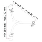 Nastavek za kolesa Bike Block PRO S2 DEEP BLACK Fiamma