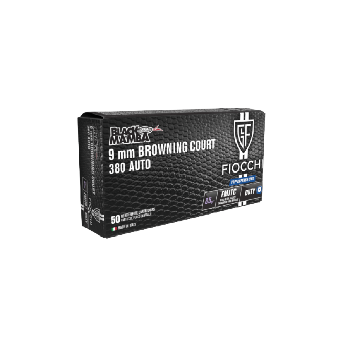 Naboj Fiocchi 9X17 (380 AUTO) FMJTC BLACK MAMBA