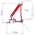 Kit za montažo Fiamma Fiat Ducato, Citroen Jumper, Peugeot Boxer