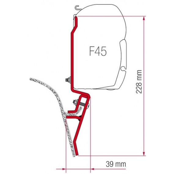 Kit za montažo Fiamma za VW T3
