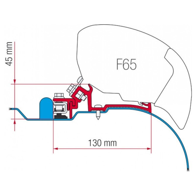 Kit za montažo Fiamma za Iveco Daily H2