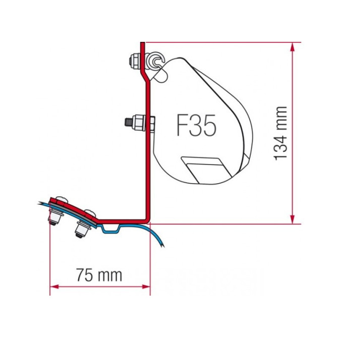 Kit za montažo Fiamma za Mercedes Vito, Vito Marco polo