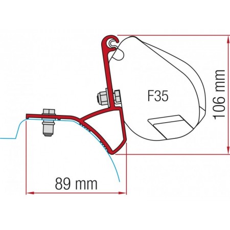 Kit za montažo Fiamma za Traffic, Mirande S, Vivaro, Talento, NV300
