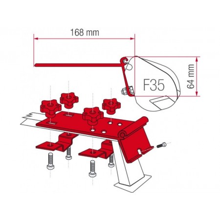 Kit za montažo Fiamma Standard
