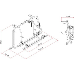 Prtljažnik za kolesa Carry Bike VW T6 PRO