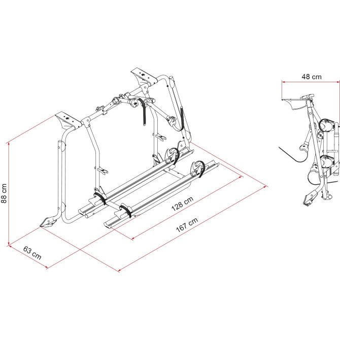 Prtljažnik za kolesa Carry Bike VW T6 PRO