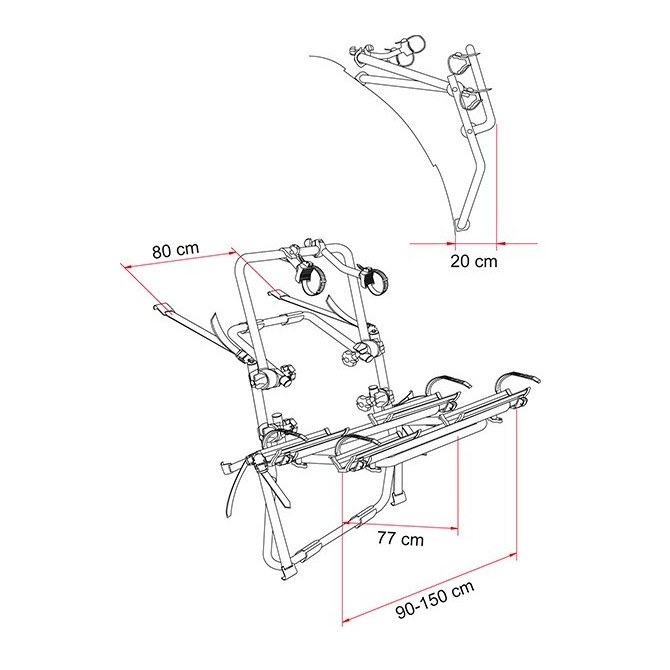 PRTLJAŽNIK ZA KOLESA SUV BACKPACK