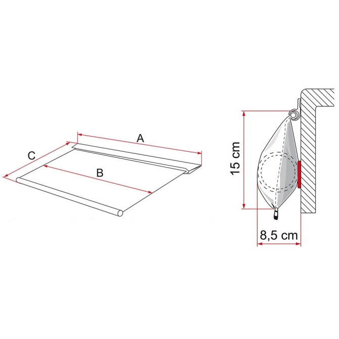 TENDA FIAMMA CARAVANSTORE 310 XL Royal Grey 07740D01R