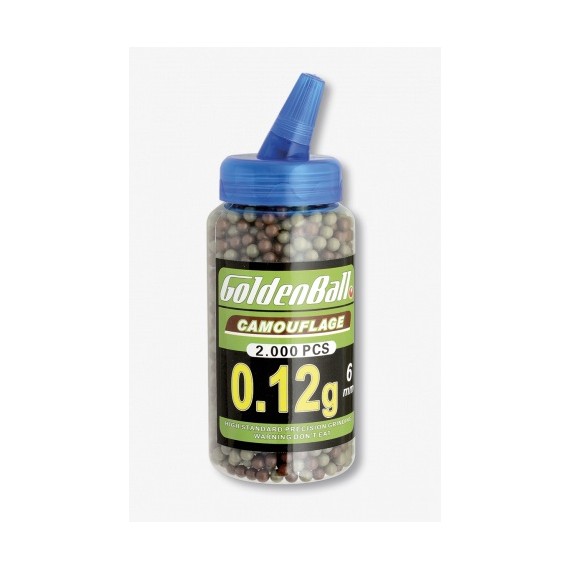 KROGLICE GOLDENBALL ZA PIŠT. 0,12g 2000kos camo. 35011CA
