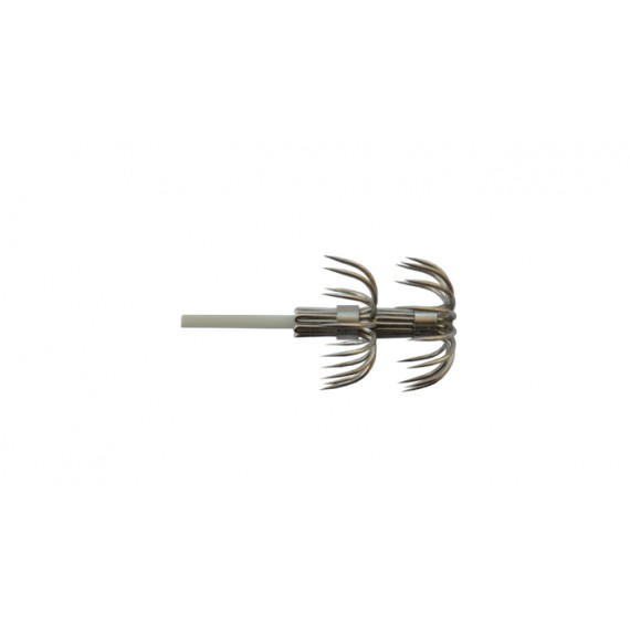 DTD Double Stainless Steel Hooks Squid Jig