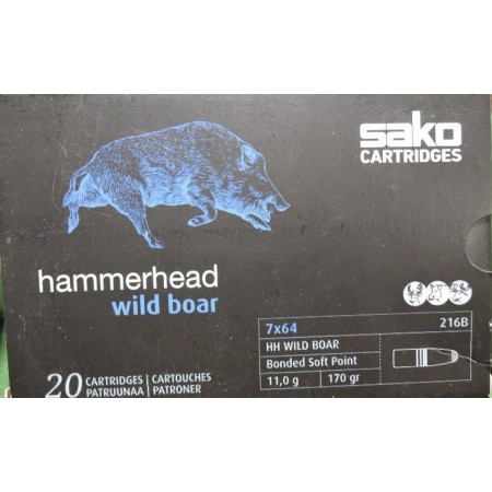 Naboj Sako 30-06 SPRG Super Hammerhead Wild Boar 11,7g/180gr