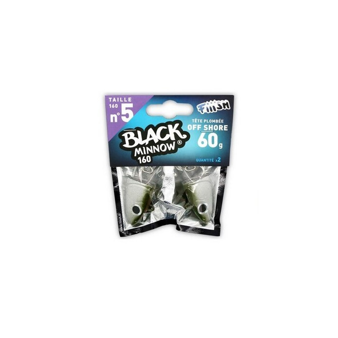 Jig glava black Minnow Kaki 60g