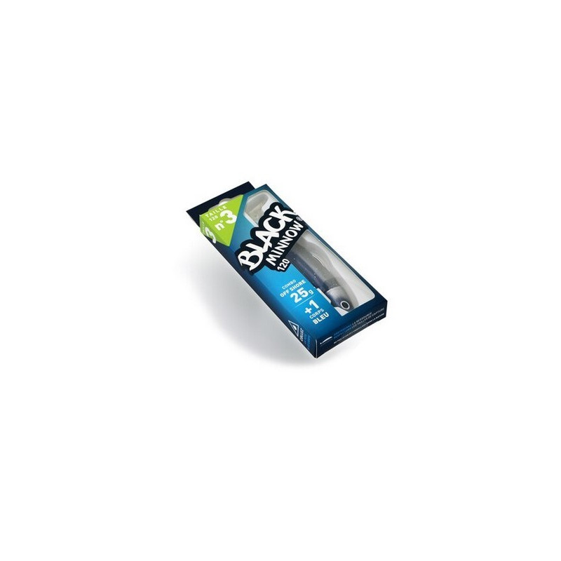 Leurres Fiiish Double Combo Offshore - Black Minnow No.3 - 12cm/25g - Bleu Électrique - BM1411