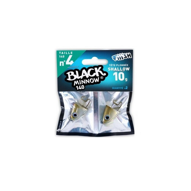 Jig glava black Minnow Kaki 10g Shallow