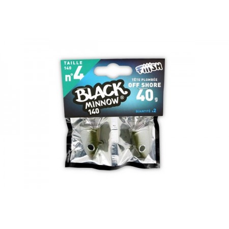 VABA BLACK MINNOW BM 030 JIG GLAVA OFF SHORE 40G KAKI