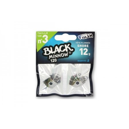 VABA BLACK MINNOW BM 007 JIG GLAVA SHORE KAKI 12G