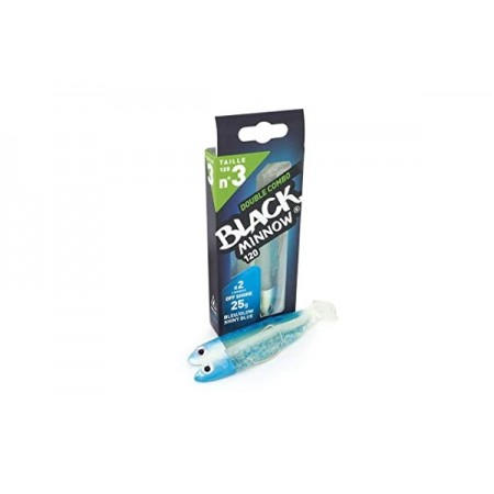 Vaba Black Minnow Combo Off Shore 3 25g Bleu Glow+Shiny Blue