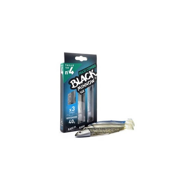 VABA BLACK MINNOW BM 369 MAXI COMBO OFF SHORE KAKI PAILLETE BLEU 40G