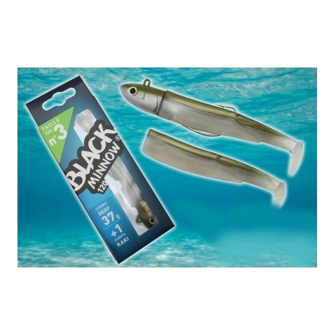 VABA BLACK MINNOW BM 1323 COMBO DEEP 37G KAKI