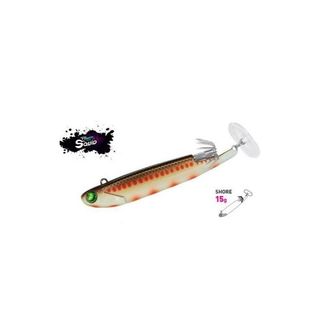 VABA FIIISH STH 839 SHORE POWER TAIL SQUID RED MULLET 15g